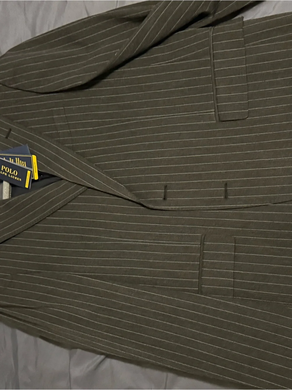 Polo by Ralph Lauren Olive Pinstripe Sport Coat
